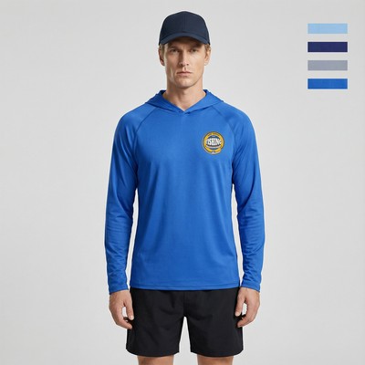 Unisex 200 GSM Sunproof UPF 50+ Fishing Long Sleeve Shirt Hoodie