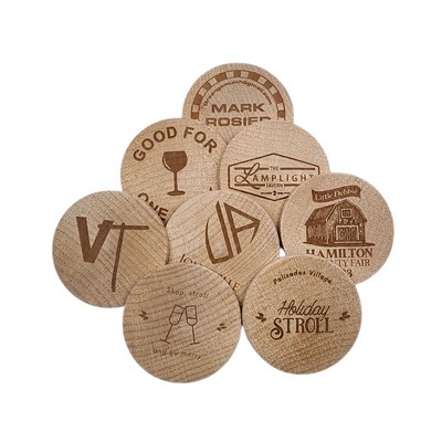 Etched Wooden Nickel